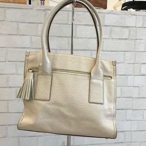 Kate Spade Leather Tote (White)