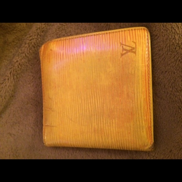 Authentic Louis Vuitton vintage yellow epi wallet