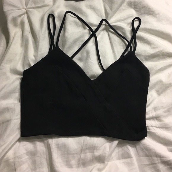 Foreign exchange strappy cropped top