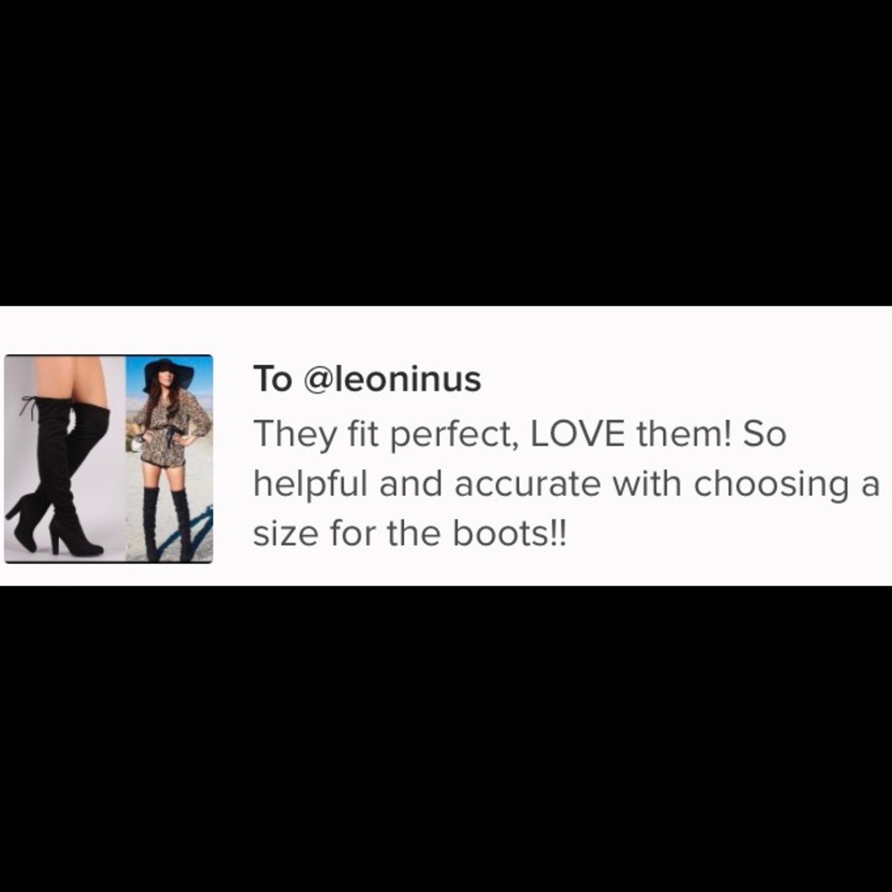 FITS THIN LEGS Over-the-Knee Boots black - Picture 2 of 2