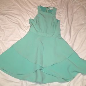 Strapless aqua/teal cocktail dress