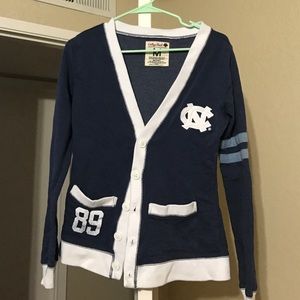 North Carolina Tarheels cardigan NWOT