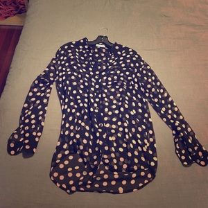 Equipment Femme XS polka dot blouse.