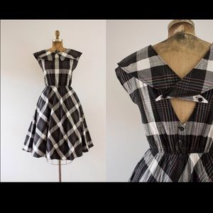 1970s Vintage Picnic Day Dress