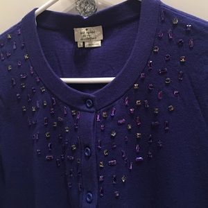 NWOT Kate Spade Rhinestone embellished Cardigan
