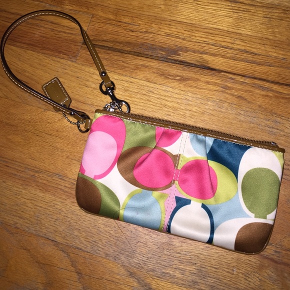 Coach Multi-Color Small Clutch Wristlet