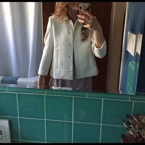 Zara off white short coat