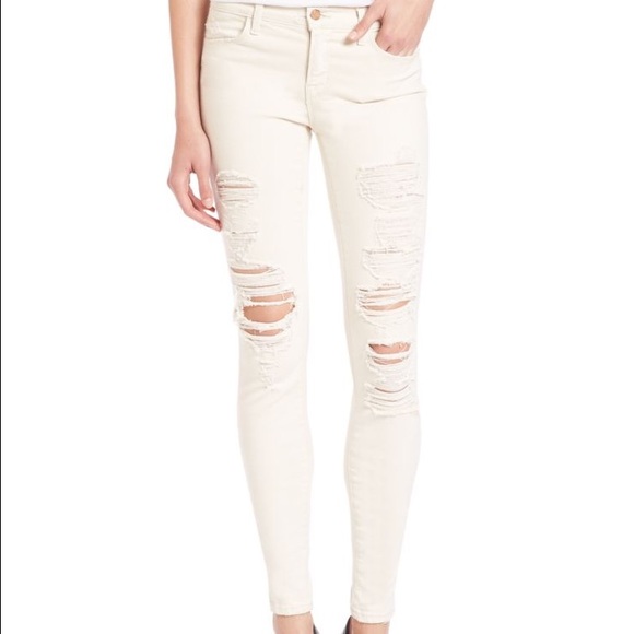 NWT J BRAND distressed mid rise super skinny jeans