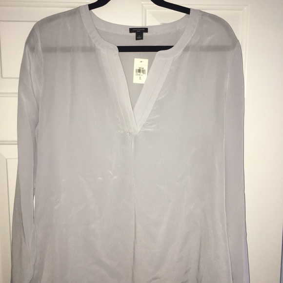 Ann Taylor Silk Tunic, sz L
