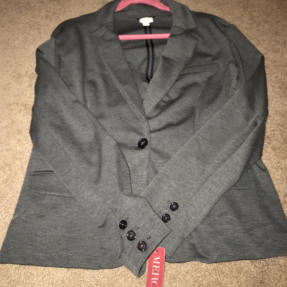 grey blazer