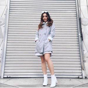 Faux Leather Boots (White)