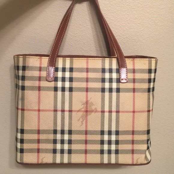 Burberry Haymarket Check Oxford small tote