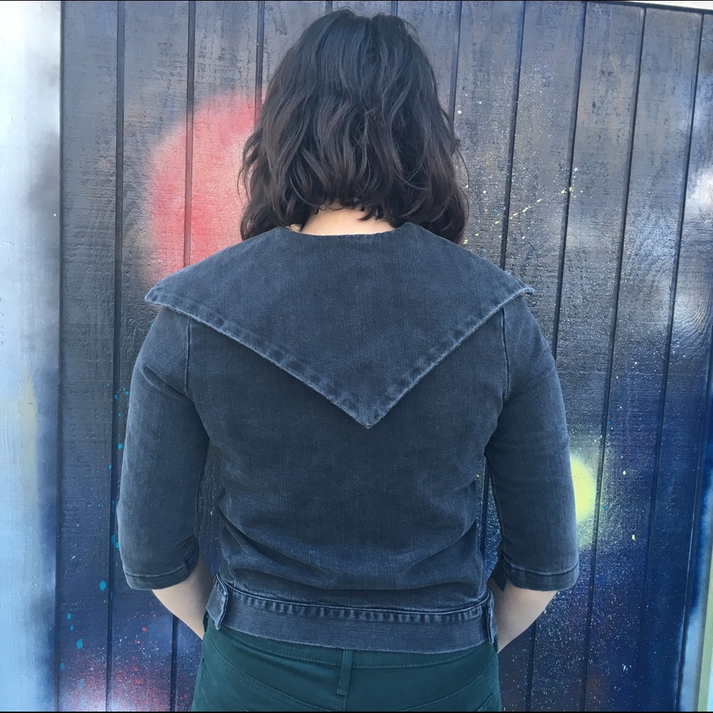 💥SOLD💥 Current/Elliott sailor kawaii denim top