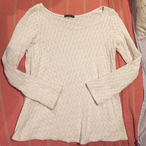 Brandy long off white sweater