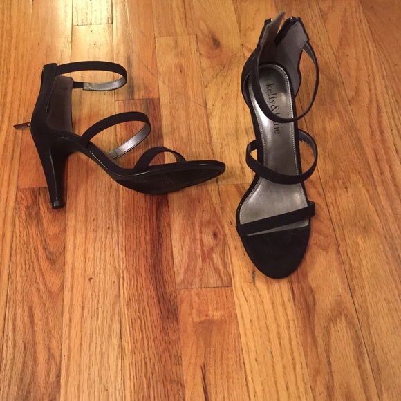 Strappy Black Heels by Kelly and Katie