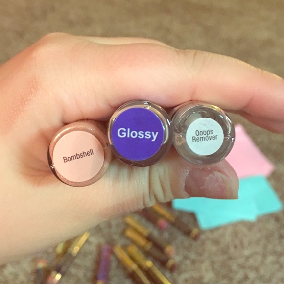 Bombshell, glossy, oops lipsense