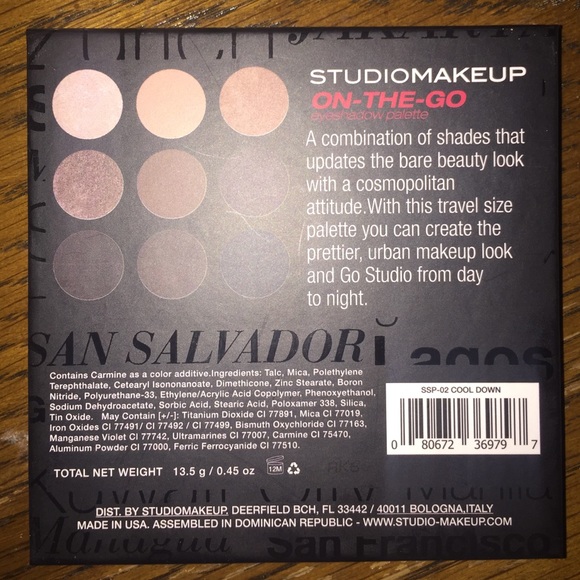 STUDIOMAKEUP ON-THE-GO eyeshadow Palette - Picture 3 of 3
