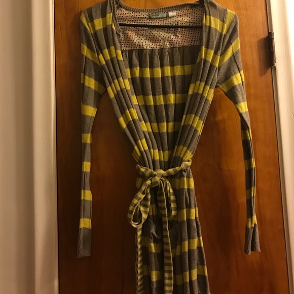 Anthropologie Long striped sweater