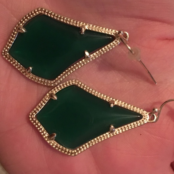 ***SOLD***Green Alex Earrings - Picture 2 of 2