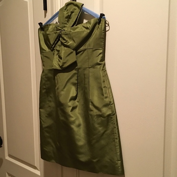 Green cocktail dress