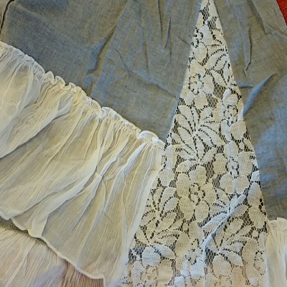 DUSTY BLUE TUNIC TOP - Picture 3 of 3