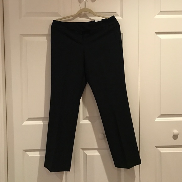Black Slim Fit Dress Pants - Picture 1 of 4