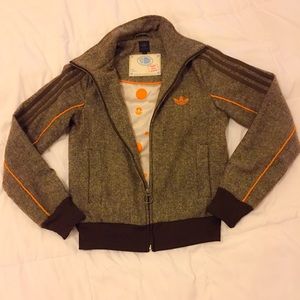 Brown & Orange Adidas jacket from London UK 36