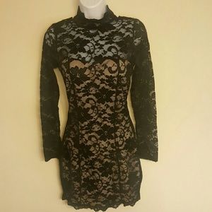 "New" Lace Choker Collar Dress