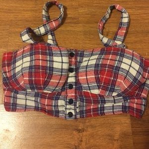 Plaid Crop Top