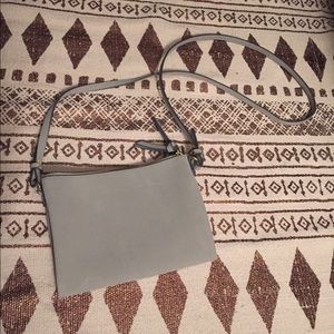Old Navy Faux Suede Dbl Compartment Crossover bag