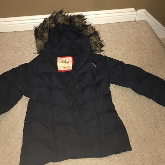 hollister puffy winter jacket
