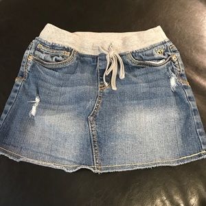 Justice girls denim skirt