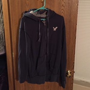 American Eagle blue hoodie