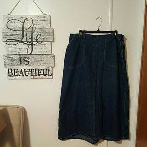 St. Johns Bay Denim Skirt