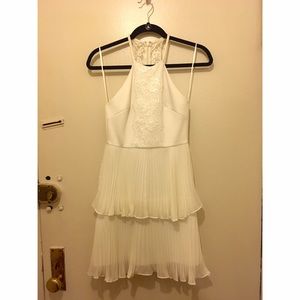 Off-white tiered dress