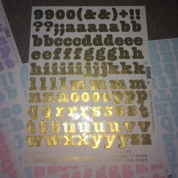 Scrapbooking Letters Stickers - Picture 3 of 4