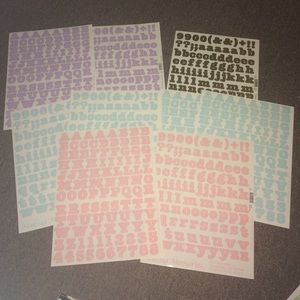 Scrapbooking Letters Stickers