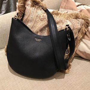 Henri Bendel black leather cross body