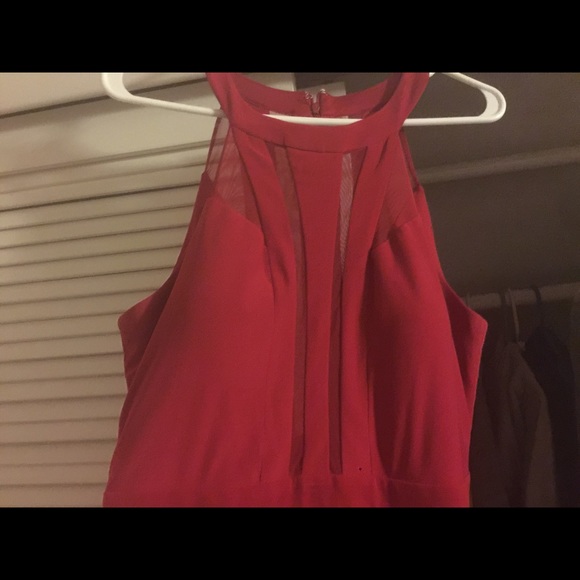 Red Full Length Prom Dress - Picture 2 of 3