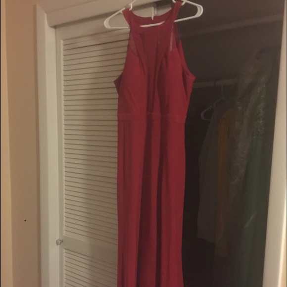 Red Full Length Prom Dress - Picture 3 of 3