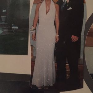 Light pink formal dress, size 5-6 SPARKLE!!