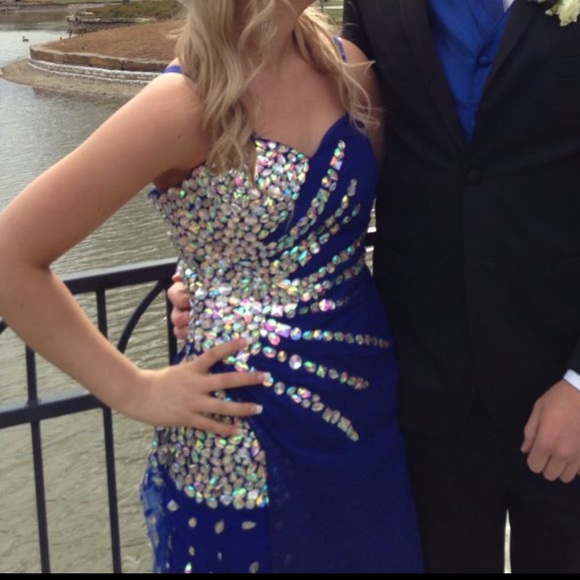 BEAUTIFUL ROYAL BLUE PROM DRESS