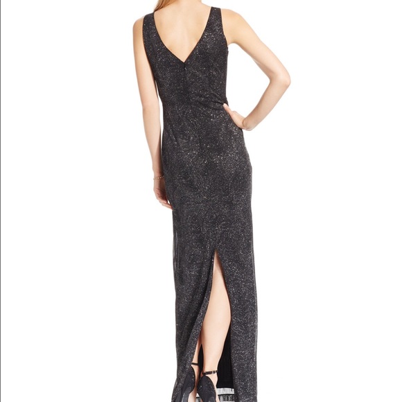 Calvin Klein Swirl Patter Sparkle Gown - Picture 2 of 4