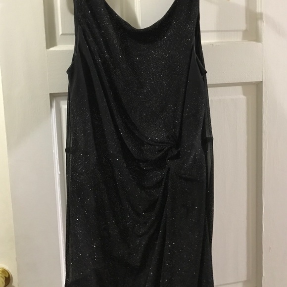 Calvin Klein Swirl Patter Sparkle Gown - Picture 4 of 4