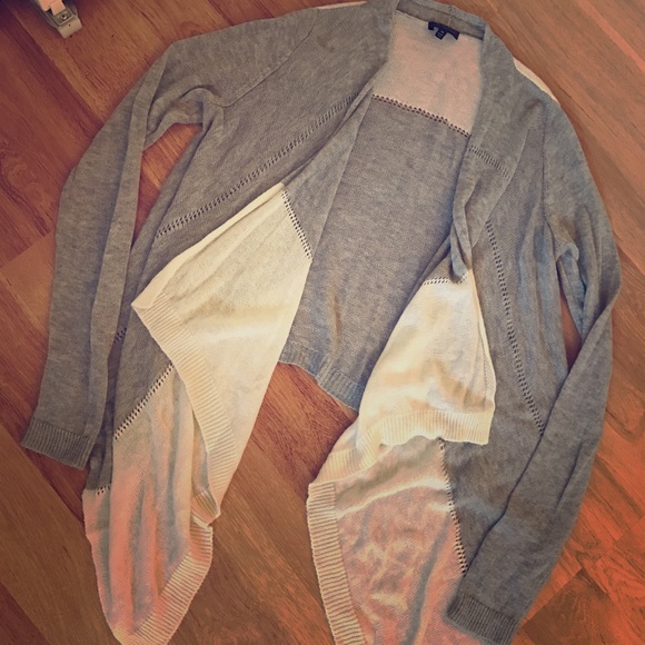 Knit layered cardigan