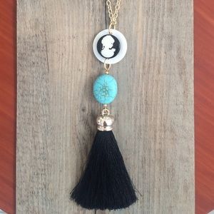 1 Long - gold - stylish necklace