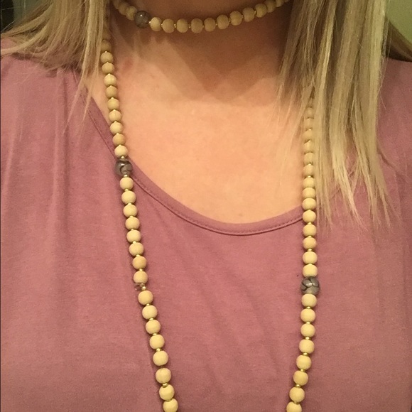 Beaded wrap necklace