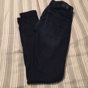 American Eagle High Rise Dark Wash Jeggings