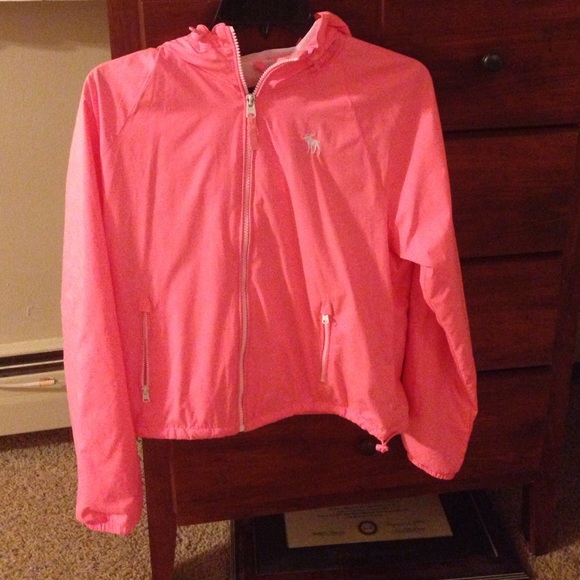 Hot Pink A&F Raincoat