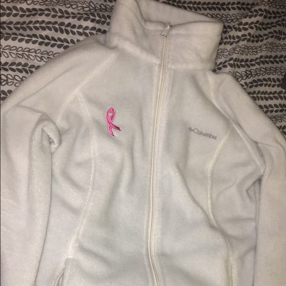 White Breast Cancer Columbia Jacket